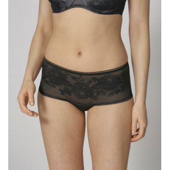 TRIUMPH WILD ROSE SENSATION Chilot bandeau brief Negru