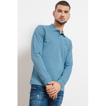 Bluza polo din amestec de bumbac