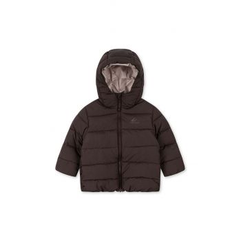 Konges Sløjd geaca copii ALPI JACKET GRS culoarea maro, KS101210