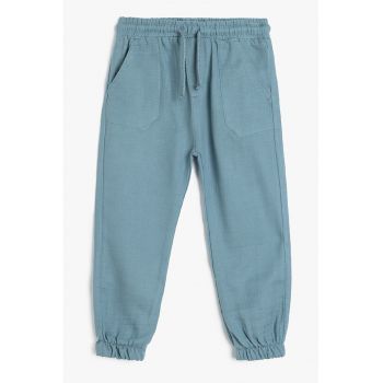 Pantaloni de trening cu snur de ajustare