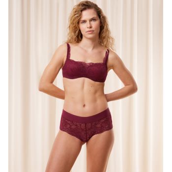 TRIUMPH BODY MAKE-UP ILLUSION LACE BALCONETTE Sutien buretat visiniu