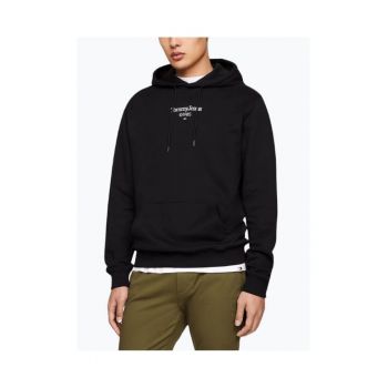 Hanorac barbati HOODY cu imprimeu cu logo pe spate - croiala Regular fit - Negru