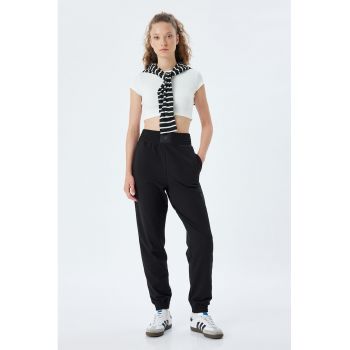 Pantaloni de trening cu talie inalta