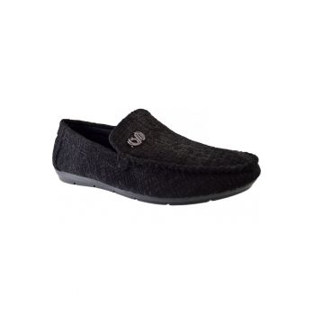 Mocasini barbati - Negri - din material textil