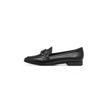 Pantofi loafer de piele cu detalii din lant