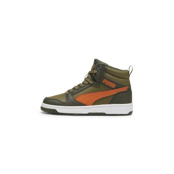 Pantofi sport mid-high de piele ecologica Rebound