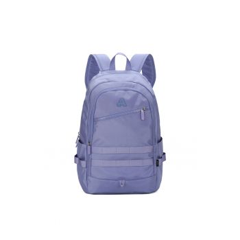 Rucsac unisex din material textil cu model uni