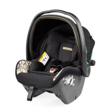 Scaun Auto, Peg Perego, i-size Primoviaggio SLK, 0-13 kg, 500, Graphic Gold, Alb/Negru