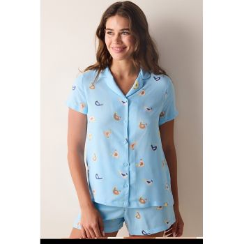 Bluza de pijama cu imprimeu