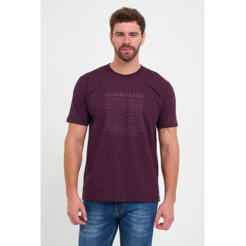 Tricou de bumbac cu text