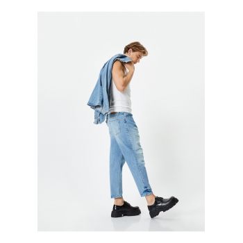 Blugi relaxded fit de denim