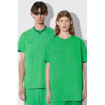 Pangaia tricou din bumbac culoarea verde, cu imprimeu