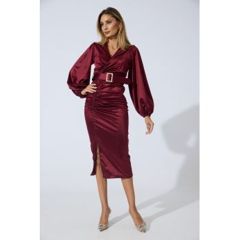 Rochie de ocazie Florice Bordo