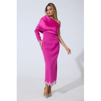 Rochie de ocazie premium Perceive Fucsia