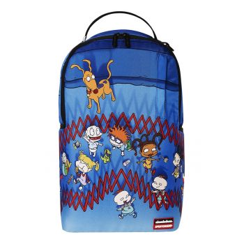 Rucsac unisex cu buzunare multiple si desene