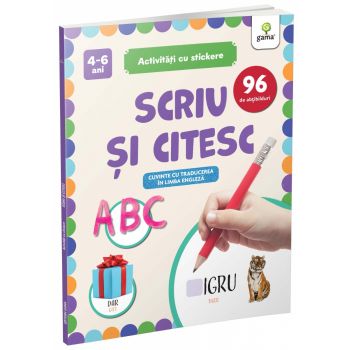 Scriu si citesc (carte cu stickere)