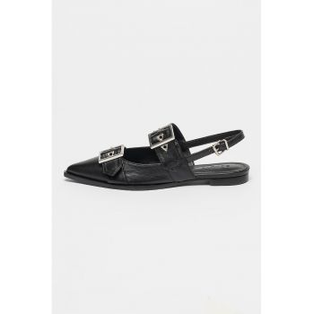 Balerini slingback din piele Darla