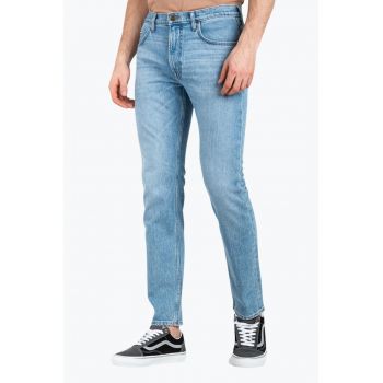 Jeans barbati Rider cu croiala Slim fit si talie medie blaustru okurt