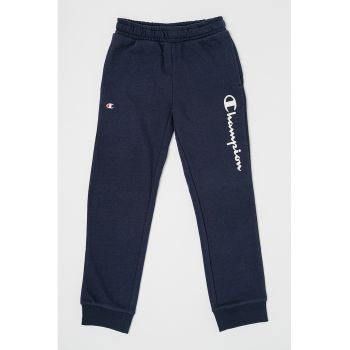 Pantaloni de trening din amestec de bumbac cu buzunare laterale