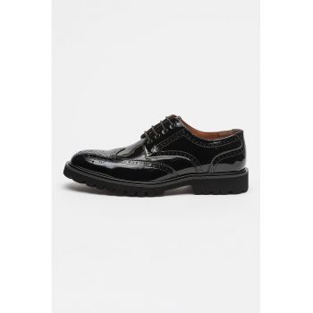 Pantofi brogue de piele lacuita Mayor-N