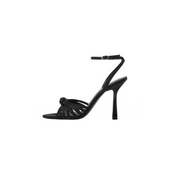 Sandale stiletto de satin Noto