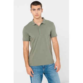 Tricou polo cu garnituri contrastante