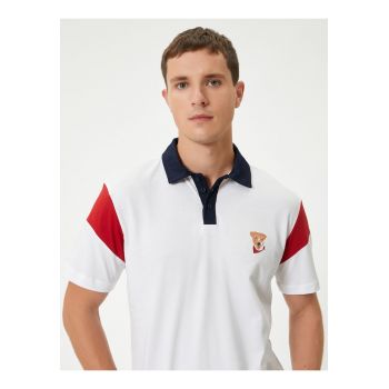 Tricou polo cu garnituri contrastante