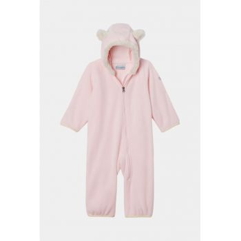 Salopeta din material fleece cu garnituri din blana sintetica Tiny Bear™