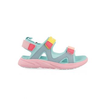 Sandale colorblock cu velcro