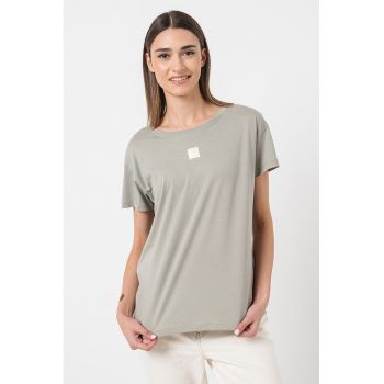 Tricou de bumbac cu decolteu rotund