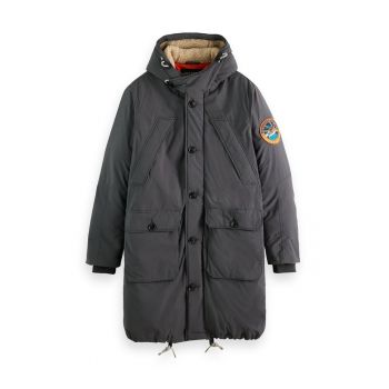 Geaca parka barbati - 300865101 - Bumbac/Poliester - Gri