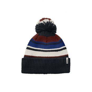 Jack Wolfskin caciula copii POMPOM BEANIE culoarea albastru marin