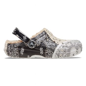 Saboți Crocs Classic Lined Bandana Clog Maro - Chai/Multi