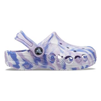 Saboti Crocs Baya Marbled Clog Kids Mov - Lavender/Multi