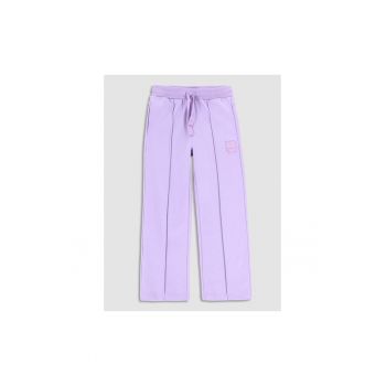 Pantaloni lungi - 302630035 - Bumbac - Violet