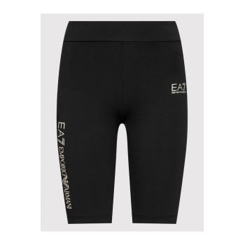 Pantaloni scurti dama - EA7 Emporio Armani - Bumbac - Negru