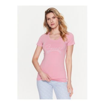 Tricou dama - 302100941 - Bumbac - Roz