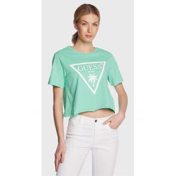 Tricou dama - 302122318 - Bumbac - Verde