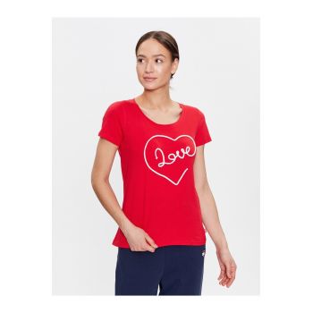 Tricou dama - 302415229 - Bumbac - Rosu