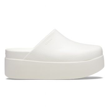 Saboti Crocs Dylan Platform Clog Alb - Chalk