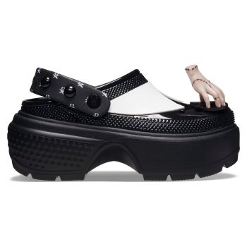 Saboti Crocs Wednesday Stomp Clog Negru - Black