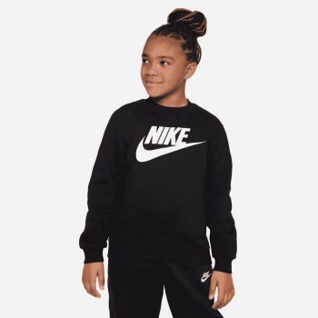 Bluza Nike K NSW CLUB FLC CREW LS HBR