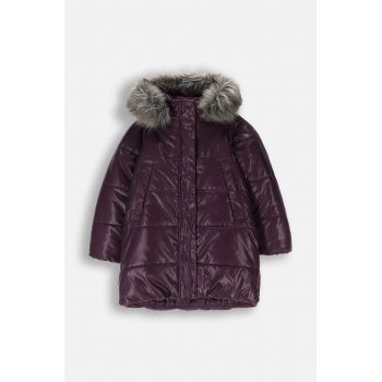 Coccodrillo geaca copii culoarea violet, OUTERWEAR GIRL KIDS