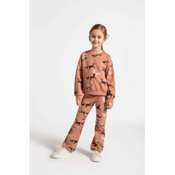 Coccodrillo leggins din bumbac pentru copii culoarea roz, modelator, RODEO GIRL KIDS