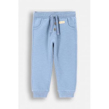 Coccodrillo pantaloni de trening din bumbac pentru bebeluși neted, FRIENDS TOGETHER BOY NEWBORN