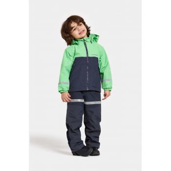 Didriksons geaca copii BLADET KIDS JKT culoarea verde, 505476