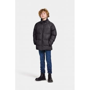 Didriksons geaca copii MEGA KIDS JKT culoarea negru, 505364