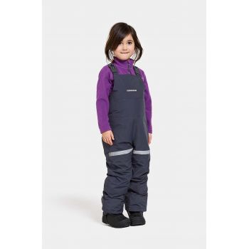 Didriksons pantaloni de schi pentru copii BJÄRVEN K BIB PANT culoarea albastru marin, 505430