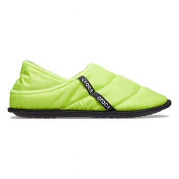 Papuci Crocs Neo Puff Lined Slipper Verde - Lime Punch