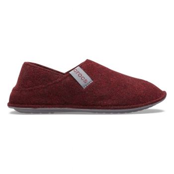 Papuci de casa Crocs Classic Convertible Slipper Bordo - Burgundy/Charcoal